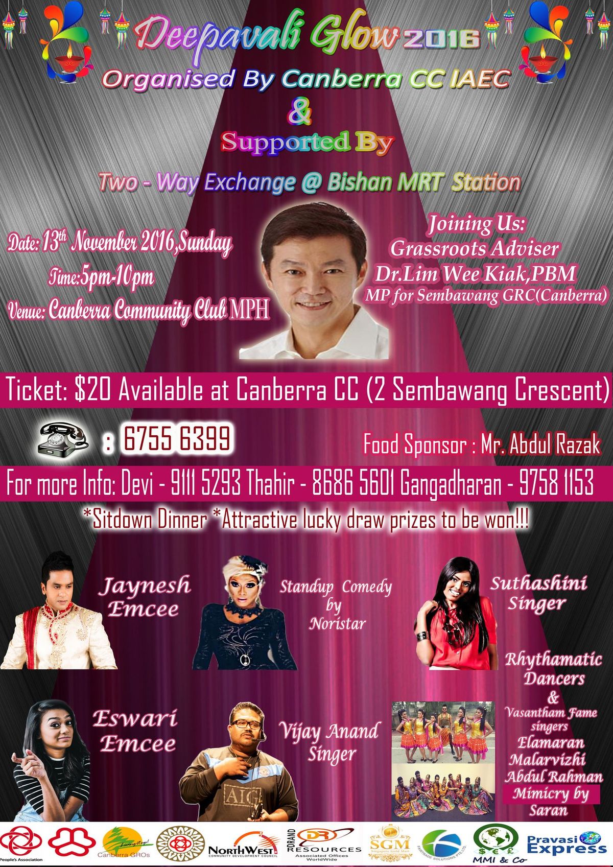 Deepavali Glow 2016 Organised by Canberra CC IAEC on 13th November