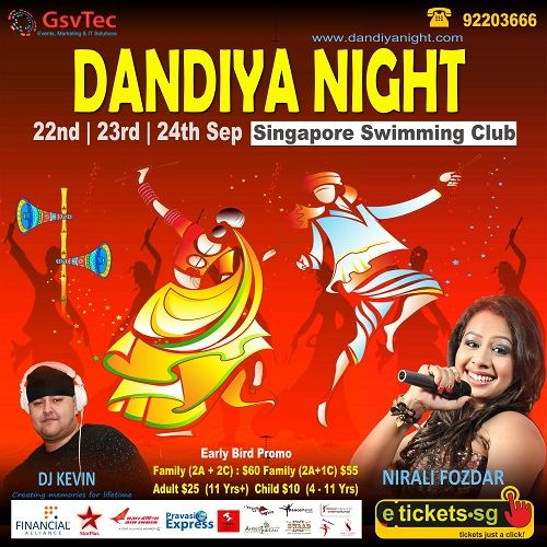 Dandiya Night on 22nd -24th Sep