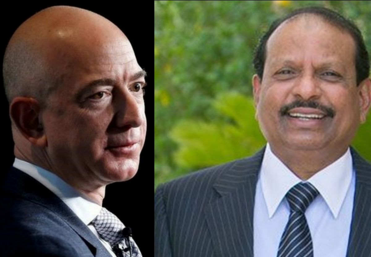 ലോകത്തിലെ ഏറ്റവും വലിയ സമ്പന്നൻ ജെഫ് ബെസോസ്; ആദ്യ ഇരുപതില്‍ ഇടംപിടിച്ച്, എംഎ യൂസഫ് അലിയും
