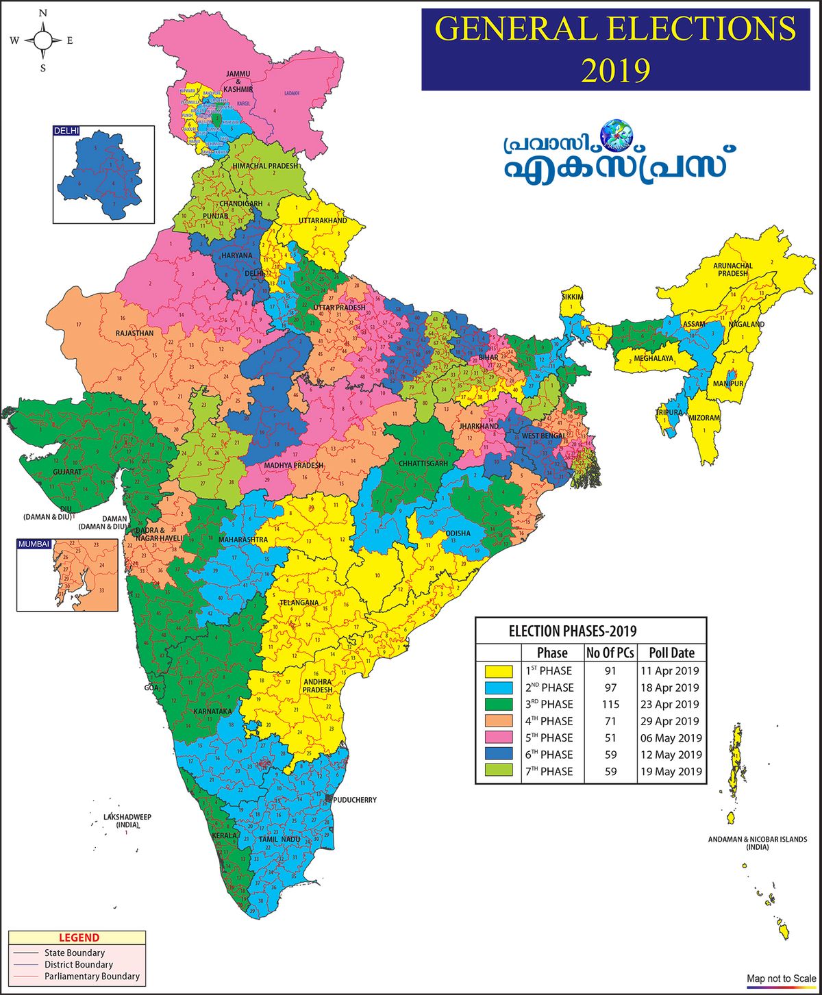 Schedule of Indian General Elections 2019 - World's Largest democratic elections