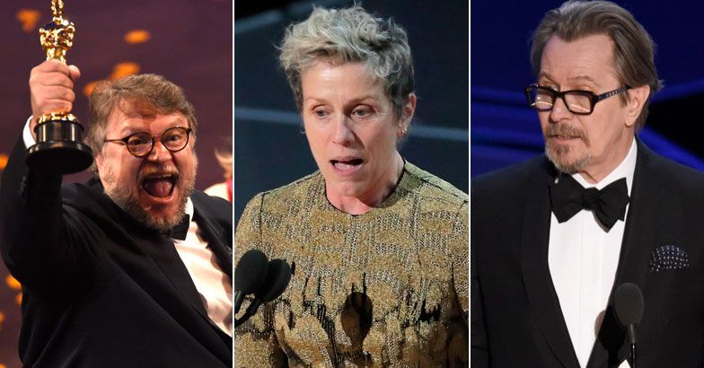 90–ാമത് ഓസ്കർ പുരസ്കാര വേദിയിൽ തിളങ്ങി  ‘ഷെയ്പ് ഓഫ് വാട്ടർ’; ഗാരി ഓൾഡ്മാൻ നടൻ; ഫ്രാൻസിസ് മക്‌ഡോർമണ്ട് നടി