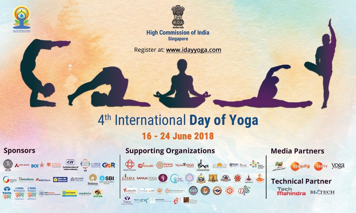 172 sessions in Singapore to celebrate 4th International Day of Yoga
