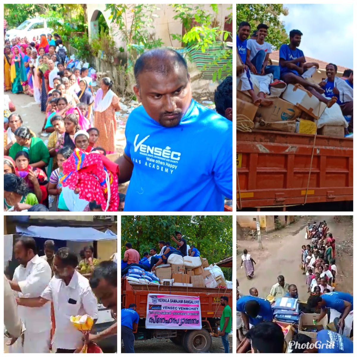 വെൻസെക് - കേരളാ സമാജം ബംഗളൂരു                                                                           ''സ്നേഹസാന്ത്വനം'' സന്നദ്ധഭടന്മാർ പ്രയാണം തുടരുന്നു