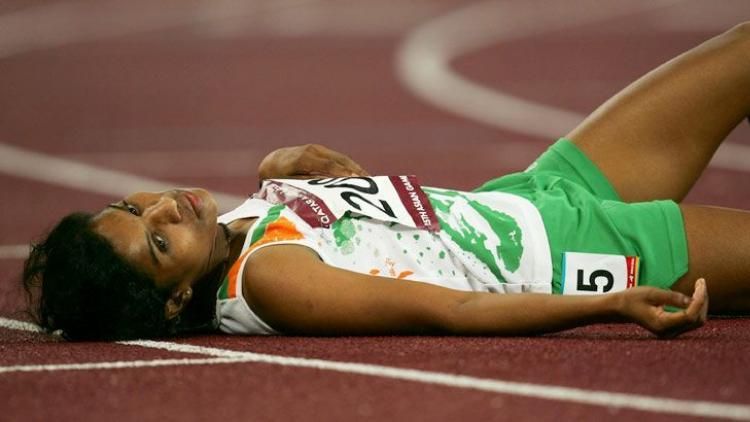 മാരത്തൺ മത്സരത്തിനിടെ കുടിവെള്ളം പോലും ലഭിക്കാതെ ഇന്ത്യന്‍ താരം ജയ്ഷ കുഴഞ്ഞ് വീണു