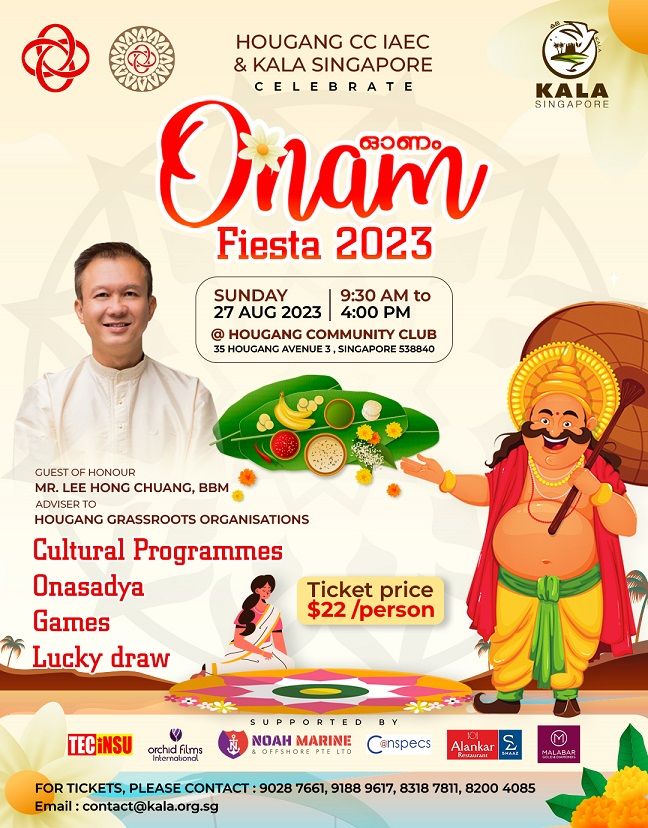 Kala Singapore Onam Fiesta 2023: A Day of Cultural Splendor and Festive Delights