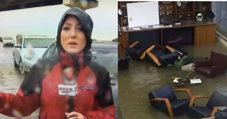 ഹൂസ്റ്റണില്‍  ലൈവ് റിപ്പോര്‍ട്ടിംഗിനിടെ വെള്ളപ്പൊക്കത്തില്‍ കുടുങ്ങിയ ആളുടെ ജീവന്‍ രക്ഷിച്ചു; റിപ്പോർട്ടര്‍ക്കും ഫൊട്ടോഗ്രാഫര്‍ക്കും അഭിനന്ദനപ്രവാഹം