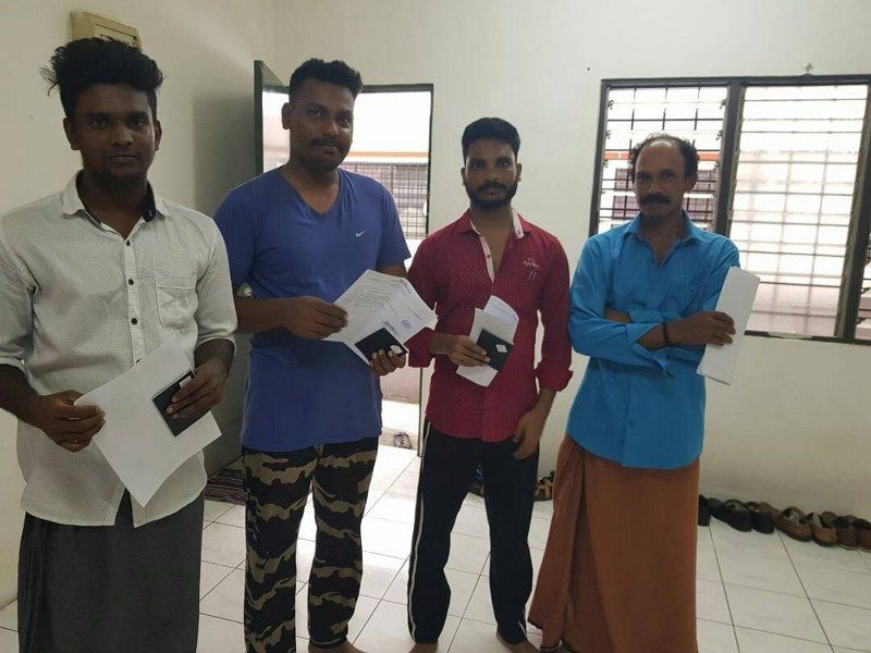 മ​ലേ​ഷ്യ​യി​ൽ വീ​സ ത​ട്ടി​പ്പി​നി​ര​യാ​യി കുടുങ്ങിയ മലയാളികളില്‍ നാല് പേരെ കൂടി നാട്ടിലെത്തിച്ചു