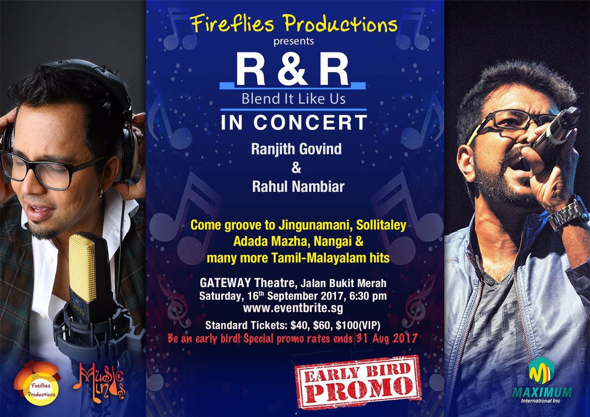 R&R in Concert on Saturday 16 September