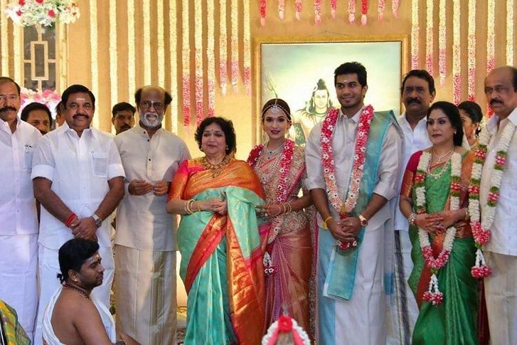 സൗന്ദര്യ രജനീകാന്തും വൈശാഖനും വിവാഹിതരായി