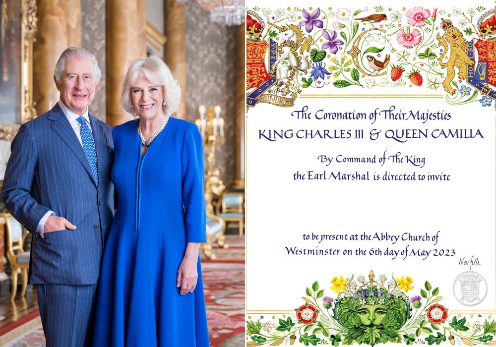 ചാൾസ് രാജാവിന്റെ കിരീടധാരണം മെയ് ആറിന്; കാമില 'രാജ്ഞി'യാകും, ഔദ്യോഗിക ക്ഷണക്കത്ത് പുറത്തിറങ്ങി