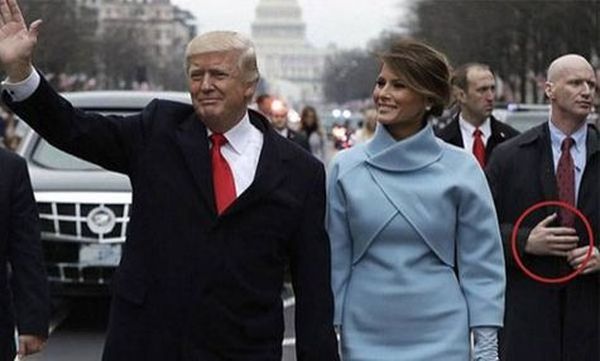 ട്രംപിന്റെ ബോഡിഗാര്‍ഡിനെ കണ്ടാ !; ചലിക്കാത്ത ആ കൈയ്ക്ക് പിന്നില്‍ വെടിവെയ്ക്കാന്‍ തയ്യാറായ തോക്ക്