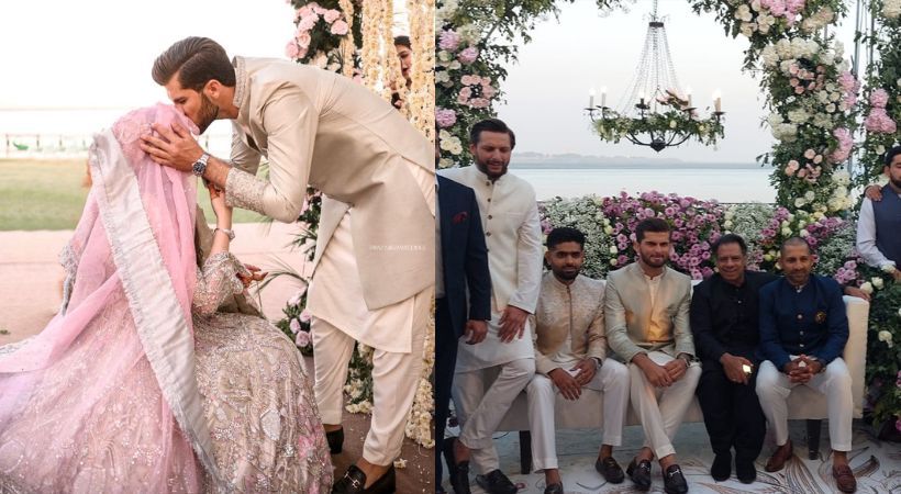 ഷാഹിദ് അഫ്രീദിയുടെ മകള്‍ അന്‍ഷയും പാക് താരം ഷഹീന്‍ അഫ്രീദിയും വിവാഹിതരായി