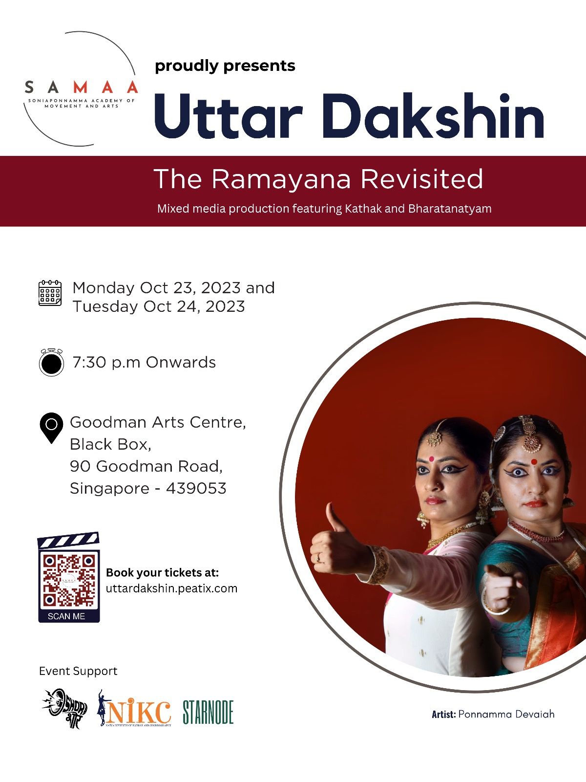 'Uttar Dakshin - The Ramayana Revisited': A Cultural Marvel of Bharatanatyam and Kathak Comes to Singapore in October 2023