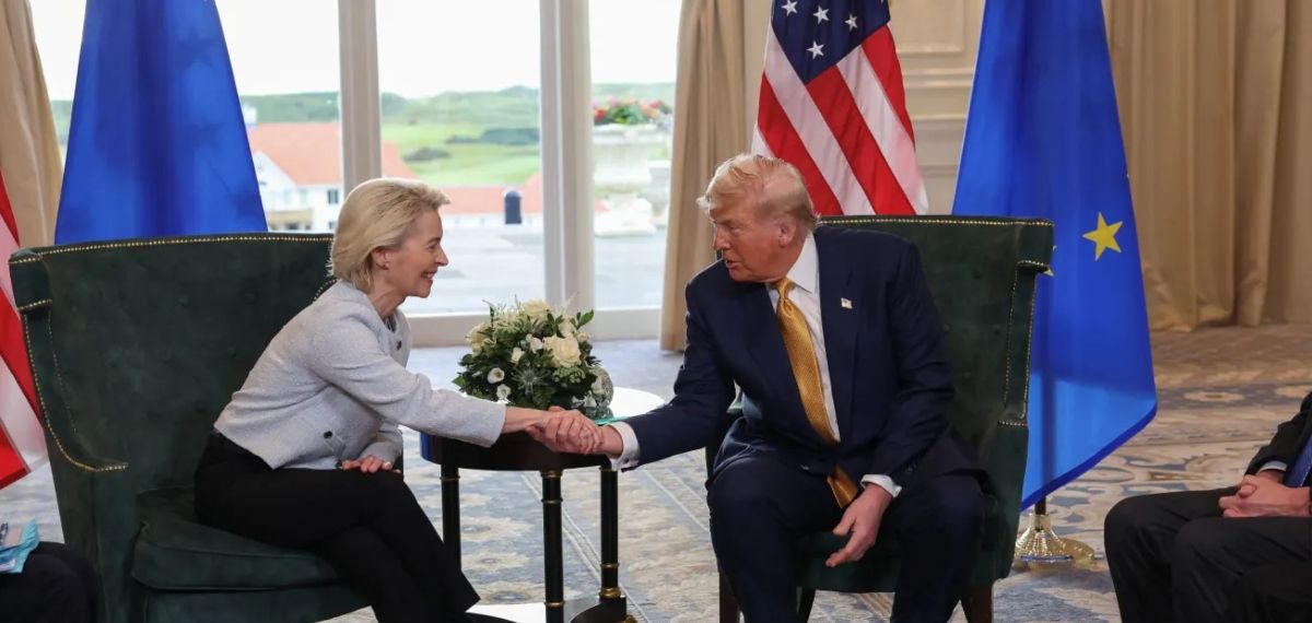 തർക്കങ്ങൾക്ക് വിരാമം; യൂറോപ്യൻ യൂണിയൻ-യുഎസ് വ്യാപാരകരാറിൽ ധാരണയായതായി ട്രംപ്; യുഎസ് ചുമത്തുക 15 ശതമാനം തീരുവ