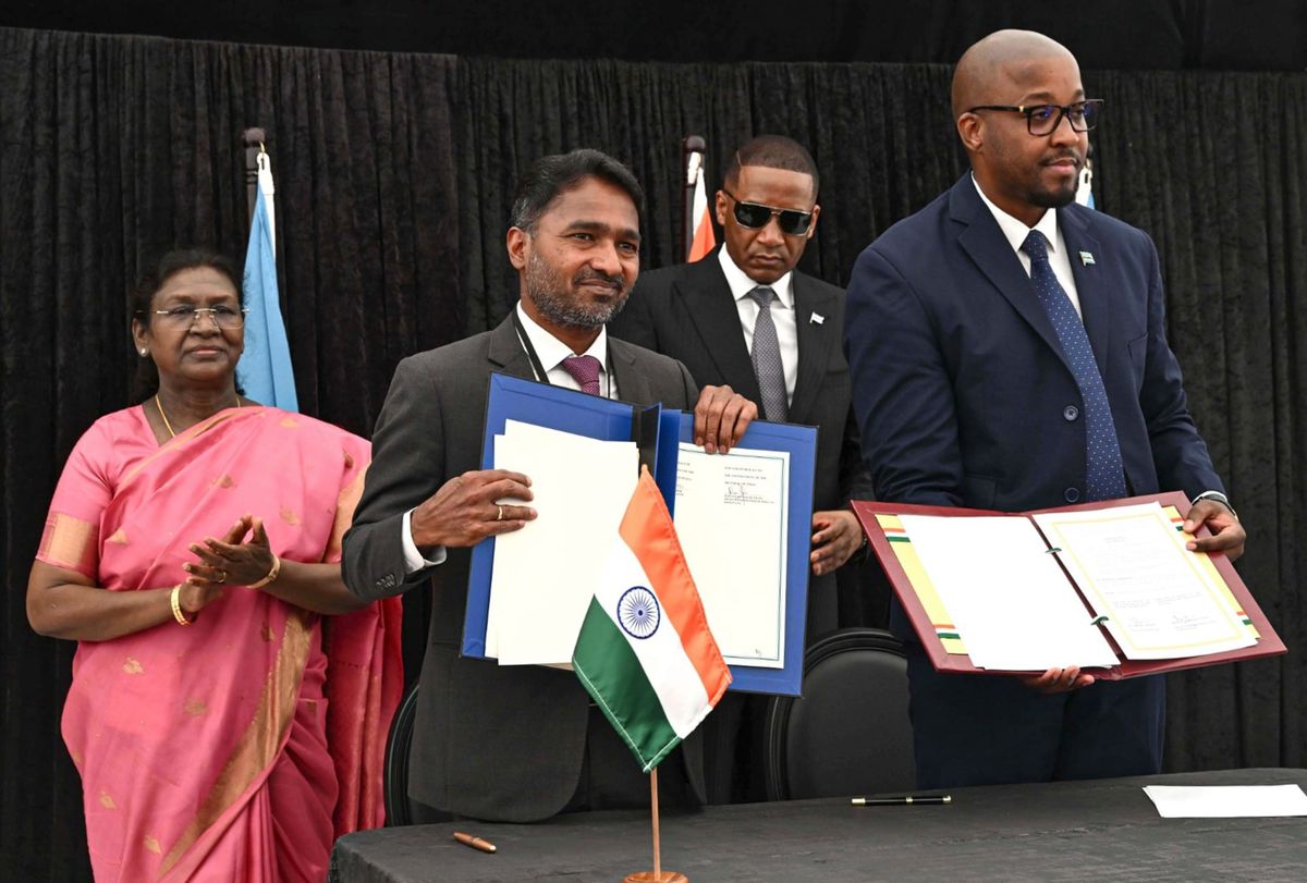 India Botswana announce Cheetah translocation pact Prez Murmu says we will take good care of them