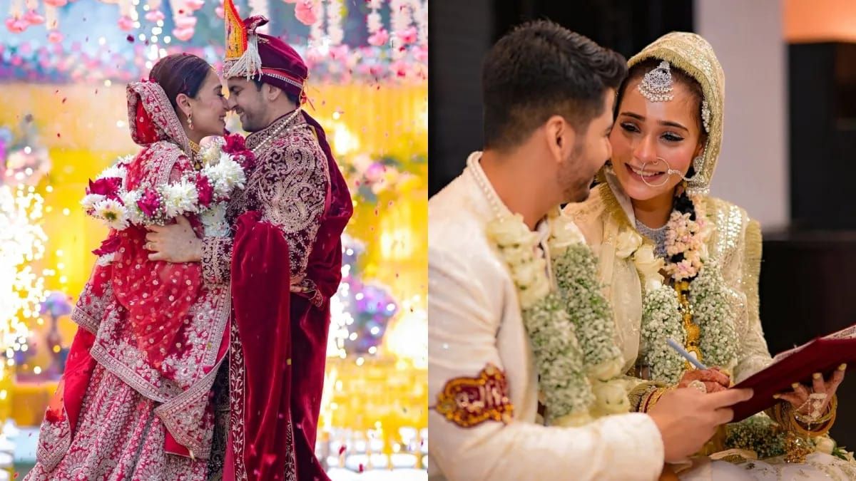 Saaraa Khan, Krrish Pathak marry in interfaith Hindu-Muslim ceremonies; first photos out