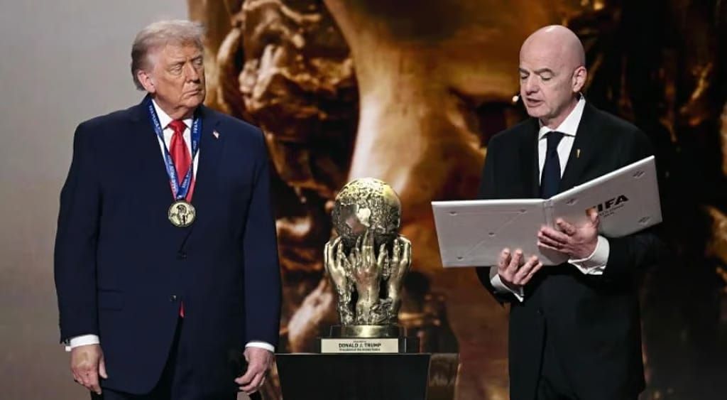 FIFA gives President Donald Trump peace prize in departure from its traditional focus on sport