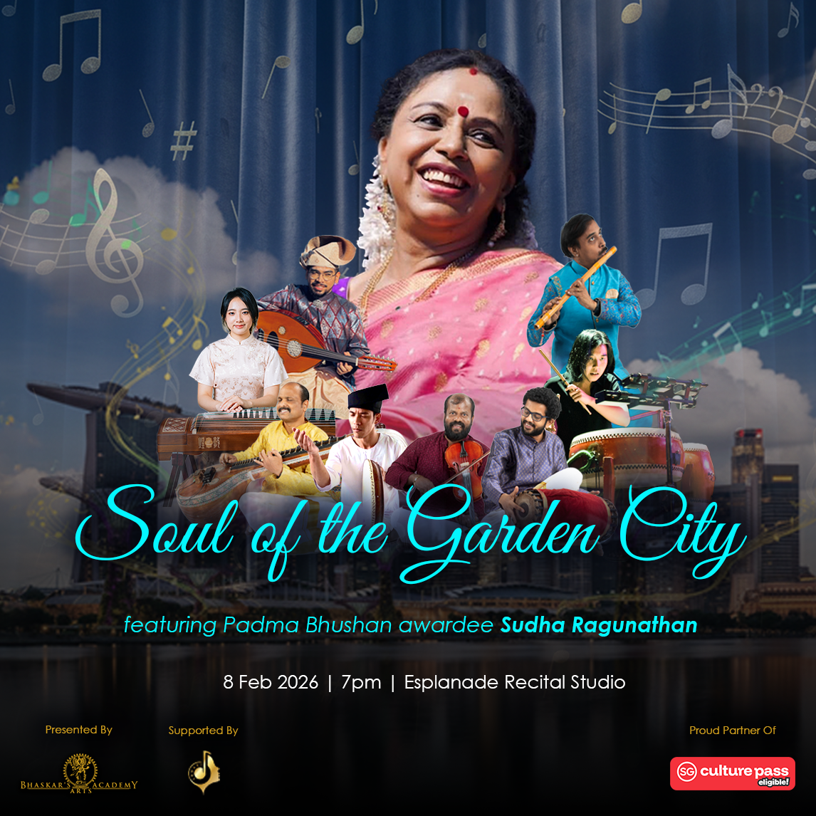 Carnatic Maestro Sudha Ragunathan Headlines Multi-Ethnic Concert in Singapore