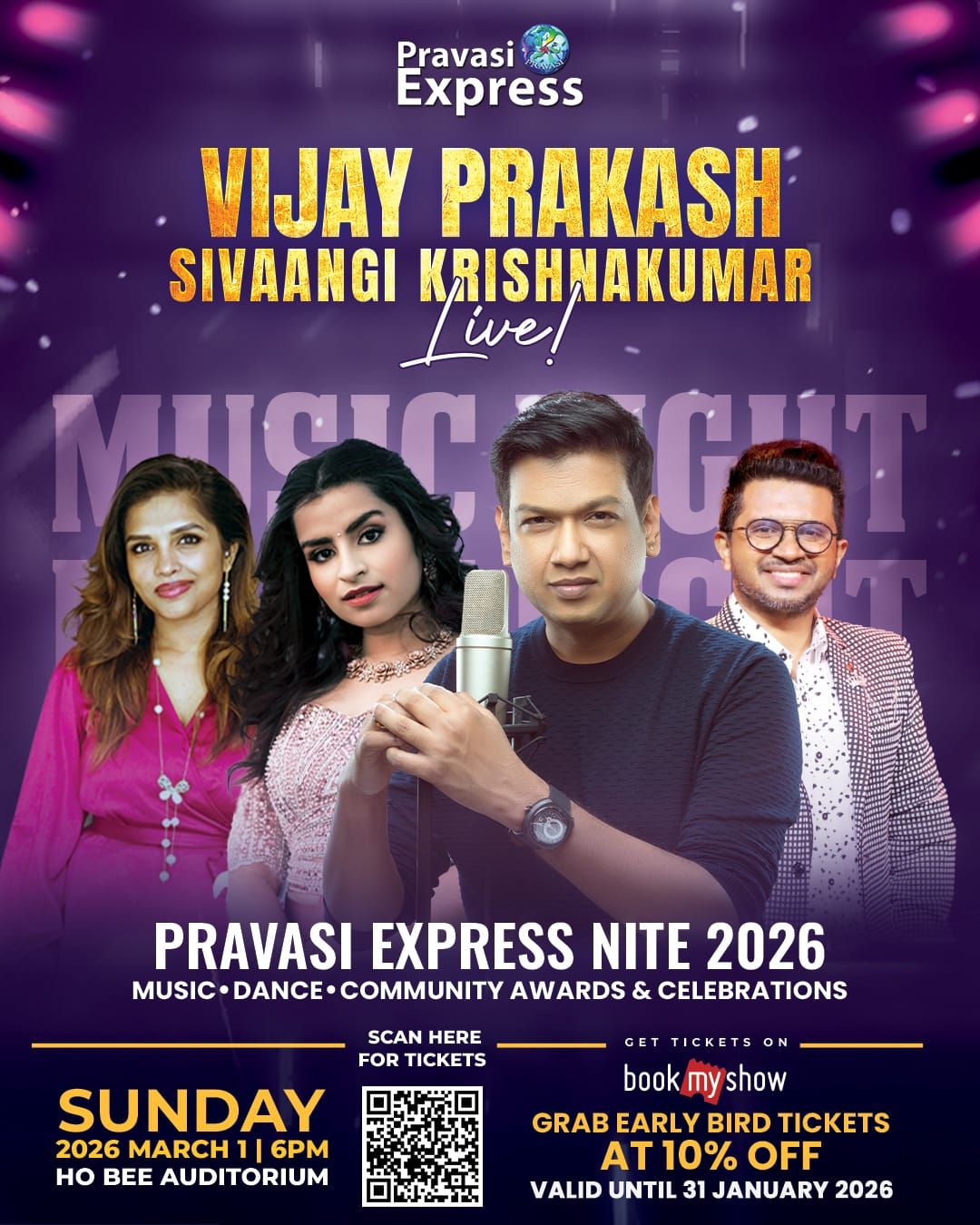 PravasiExpress Nite 2026: A Grand Pan-Indian Celebration of Music, Recognition and Unity for Singapore’s Indian Diaspora