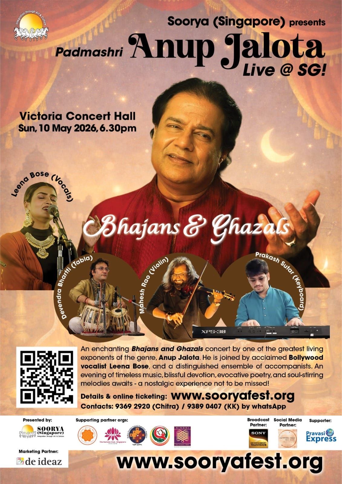 Bhajan Samrat Anup Jalota Live in Singapore – A Soul-Stirring Musical Evening Not to Be Missed!