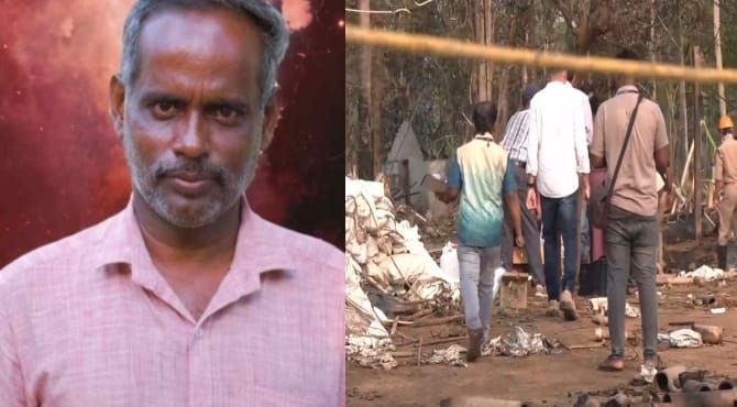 മുണ്ടത്തിക്കോട് വെടിക്കെട്ടപകടം; ഗുരുതരമായി പൊള്ളലേറ്റ ലൈസൻസി സതീശൻ മരിച്ചു