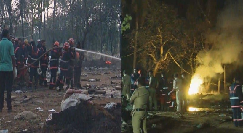 തൃശൂര്‍ പൂരം വെടിക്കെട്ടിനുള്ള പടക്ക നിര്‍മാണശാലയിലുണ്ടായ സ്‌ഫോടനം; മരണം 13 ആയി