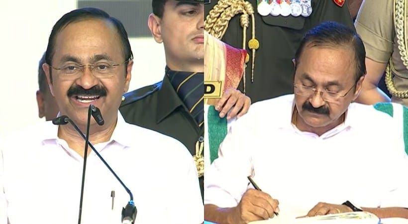 കേരളത്തിന്റെ 13ാം മുഖ്യമന്ത്രിയായി സത്യപ്രതിജ്ഞ ചെയ്ത് വി ഡി സതീശന്‍
