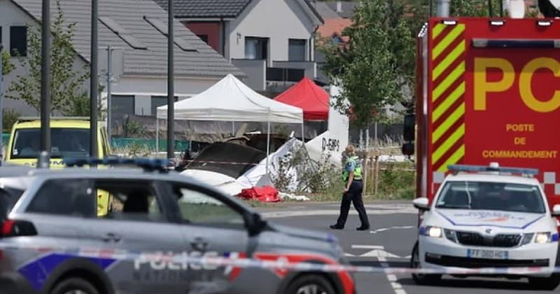 Skydiving plane crashes in northeastern France, killing all 11 people on board