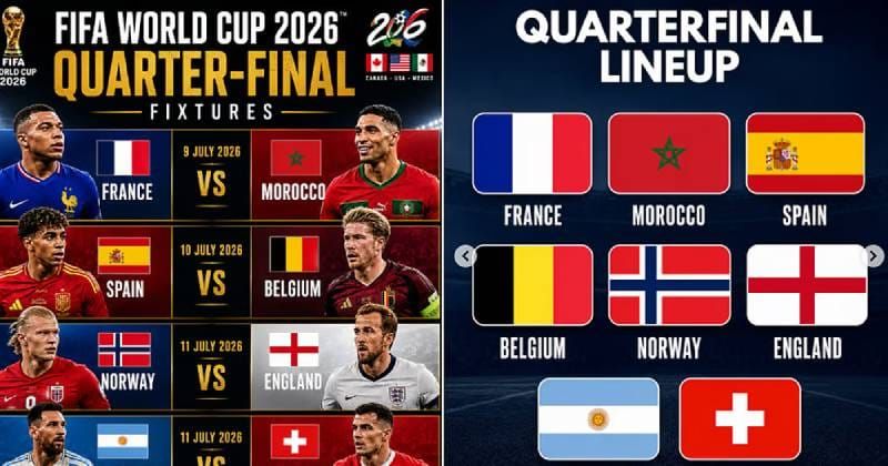 World Cup quarterfinals feature soccer powerhouses from Argentina and Spain to France and England