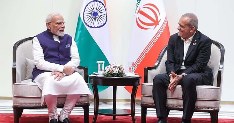 PM Modi meets Iran President Pezeshkian in Bishkek