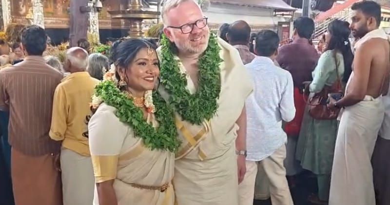 10 വര്‍ഷത്തെ പ്രണയം; ഗുരുവായൂരില്‍ മലയാളി യുവതിയെ താലി ചാര്‍ത്തി സ്‌കോട്ട്‌ലന്‍ഡ് പാര്‍ലമെന്റ് അംഗം