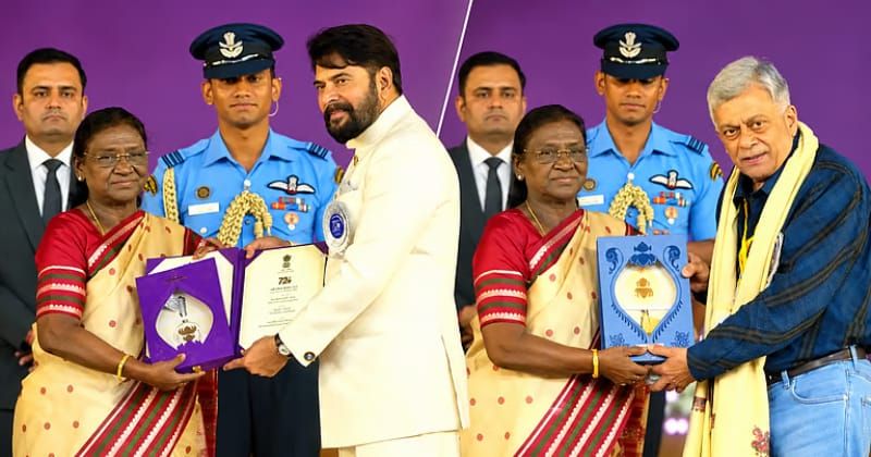 72ാമത് ദേശീയ ചലച്ചിത്ര അവാർഡുകൾ സമ്മാനിച്ച് രാഷ്‌ട്രപതി; നാലാം പുരസ്കാരം ഏറ്റുവാങ്ങി മമ്മൂട്ടി