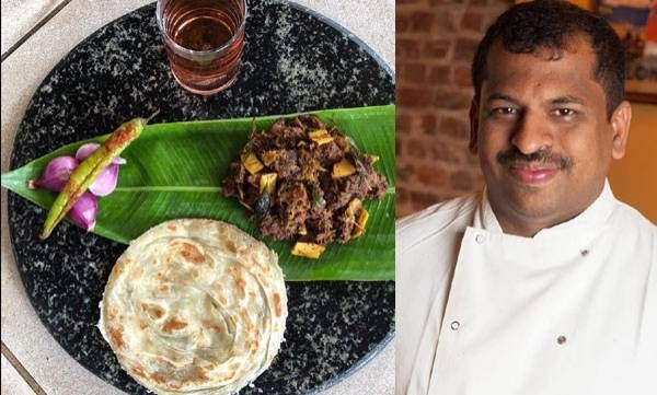 അഷ്മുടിക്കായലിന്റെ തീരത്ത് വാഴയിലയില്‍ വിളമ്പിയ നാടന്‍ പൊറോട്ടയും,പോത്തിറച്ചിയും