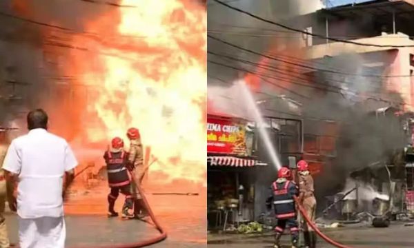 പത്തനംതിട്ടയിൽ സിവിൽ സ്റ്റേഷന് അടുത്തുള്ള കടയ്ക്ക് തീ പിടിച്ചു; ഗ്യാസ് സിലിണ്ടറുകളും പൊട്ടിത്തെറിച്ചു