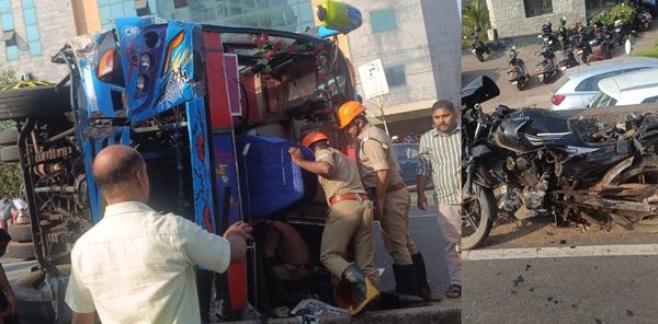 കോഴിക്കോട് സ്വകാര്യ ബസ് മറിഞ്ഞു, 25 പേർക്ക് പരുക്ക്, പരുക്കേറ്റവരിൽ കൂടുതൽ യൂണിഫോം ധരിച്ച കുട്ടികൾ