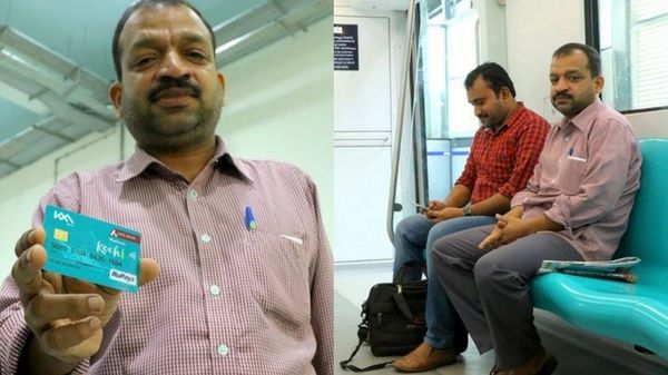 ഇനിയാരും കളിയാക്കില്ല; മെട്രോയിലെ 'കുടിയനെന്നു' ചിലര്‍ പരിഹസിച്ച എല്‍ദോയ്ക്ക് കൊച്ചി മെട്രോ വക 2000 രൂപയുടെ സൗജന്യ യാത്ര