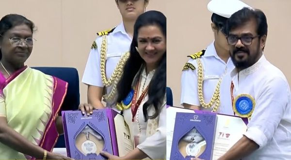 തിളങ്ങി ഉര്‍വശിയും വിജയരാഘവനും; മലയാളത്തിന് അഞ്ച് പുരസ്‌കാരങ്ങള്‍; ദേശീയ അവാര്‍ഡ് ഏറ്റുവാങ്ങി അഭിനേതാക്കള്‍