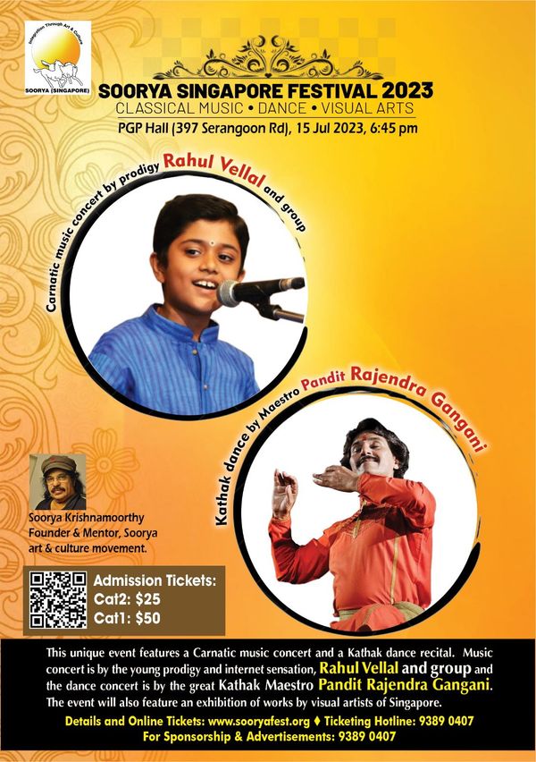 Soorya (Singapore) Festival of Classical Music and Dance 2023