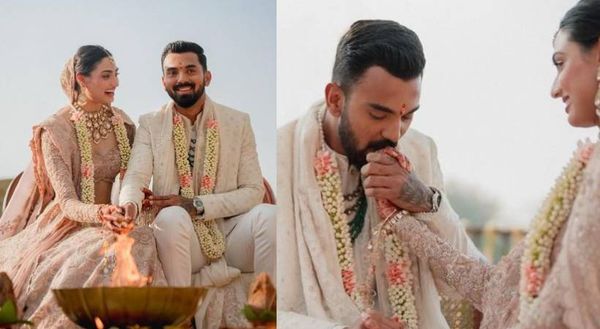 കെഎൽ രാഹുലും-ആതിയ ഷെട്ടിയും വിവാഹിതരായി; ചിത്രങ്ങൾ പുറത്ത്