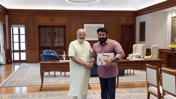 മോഹന്‍ലാലിനൊപ്പമുള്ള ചിത്രം പങ്കുവച്ച് പ്രധാനമന്ത്രി നരേന്ദ്ര മോദി