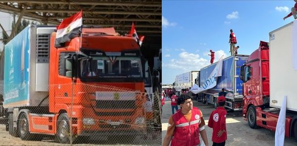 റഫാ കവാടം തുറന്നു; മരുന്നുകളുമായി ആദ്യ ട്രക്ക് ഗാസയിലെത്തി