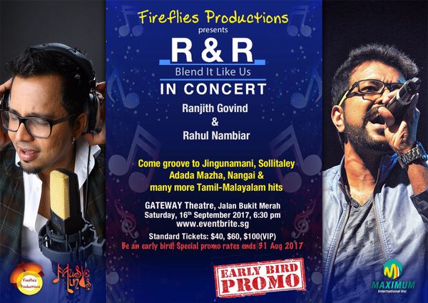 R&R in Concert on Saturday 16 September