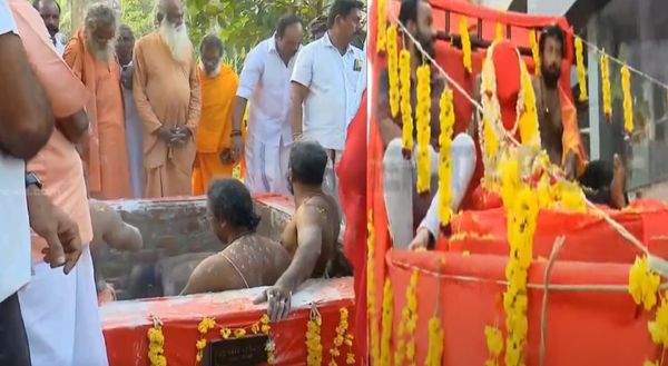 നെയ്യാറ്റിൻകര ഗോപൻ സ്വാമിയുടെ മൃതദേഹം വീണ്ടും സംസ്കരിച്ചു