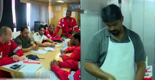 ഇറാന്‍ പിടിച്ചെടുത്ത ബ്രിട്ടീഷ് എണ്ണക്കപ്പലിലെ  ദൃശ്യങ്ങൾ പുറത്ത്; വിഡിയോയിൽ മലയാളിയും