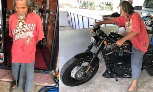 മുഷിഞ്ഞ വേഷവും വൃത്തിയില്ലാത്ത ശരീരവുമായി ഹാര്‍ലി ഡേവിഡ്‌സണ്‍ ഷോറൂമിലേക്ക് ആ വൃദ്ധന്‍ വന്നു; ഷോറൂമില്‍ നിന്നും വാഹനവുമായി തിരിച്ചിറങ്ങിയ അദ്ദേഹം ആണിപ്പോള്‍ സോഷ്യല്‍ മീഡിയയിലെ താരം