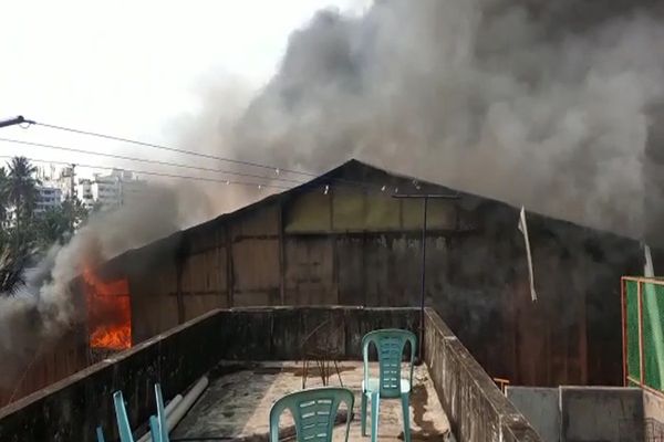 തിരുവനന്തപുരം നഗരത്തിൽ വൻ തീപിടുത്തം