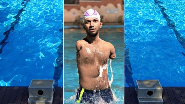 കൈകള്‍ ഇല്ലെങ്കിലും വിശ്വാസ് ഇന്ത്യക്കായി മുങ്ങിയെടുത്തത് മൂന്ന് മെഡലുകള്‍