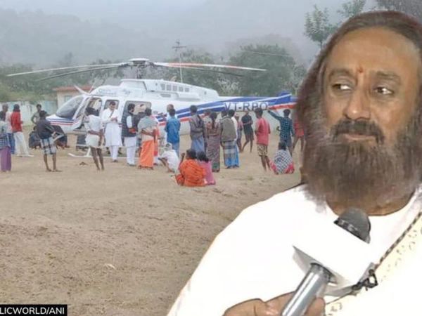 ശ്രീ ശ്രീ രവിശങ്കർ സഞ്ചരിച്ച ഹെലികോപ്റ്റർ സത്യമം​ഗലം കാട്ടിൽ അടിയന്തര ലാൻഡിം​ഗ് നടത്തി