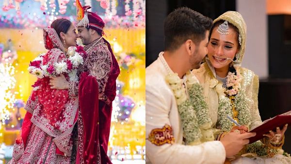 Saaraa Khan, Krrish Pathak marry in interfaith Hindu-Muslim ceremonies; first photos out