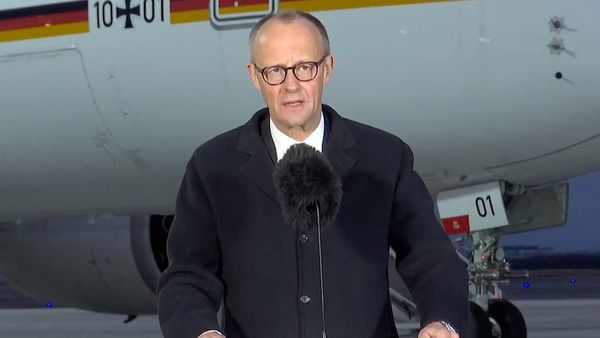 German leader arrives in China to press for fair trade, help ending Ukraine war